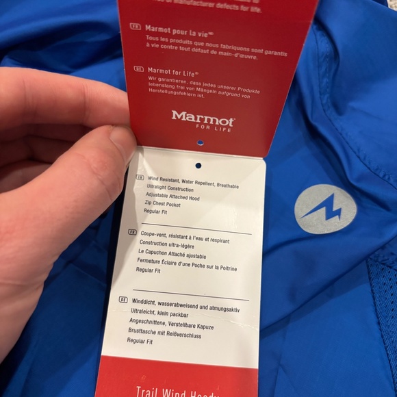 Marmot Men's Trail Wind Hoody - New(tags detached) LARGE - Picture 7 of 8